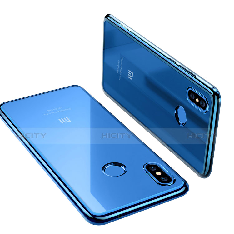 Funda Silicona Ultrafina Transparente T06 para Xiaomi Mi 8 Azul