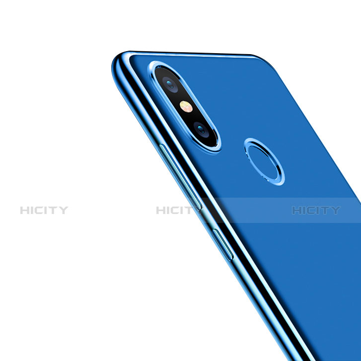 Funda Silicona Ultrafina Transparente T06 para Xiaomi Mi 8 Azul