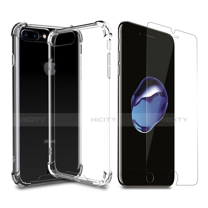 Funda Silicona Ultrafina Transparente T07 para Apple iPhone 7 Plus Claro