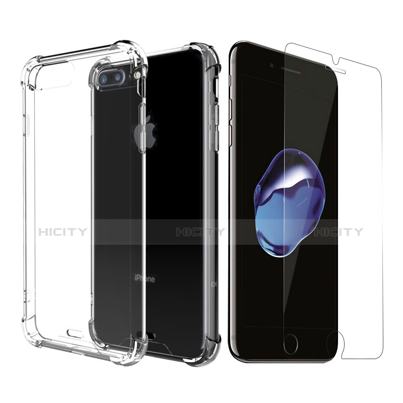 Funda Silicona Ultrafina Transparente T07 para Apple iPhone 7 Plus Claro