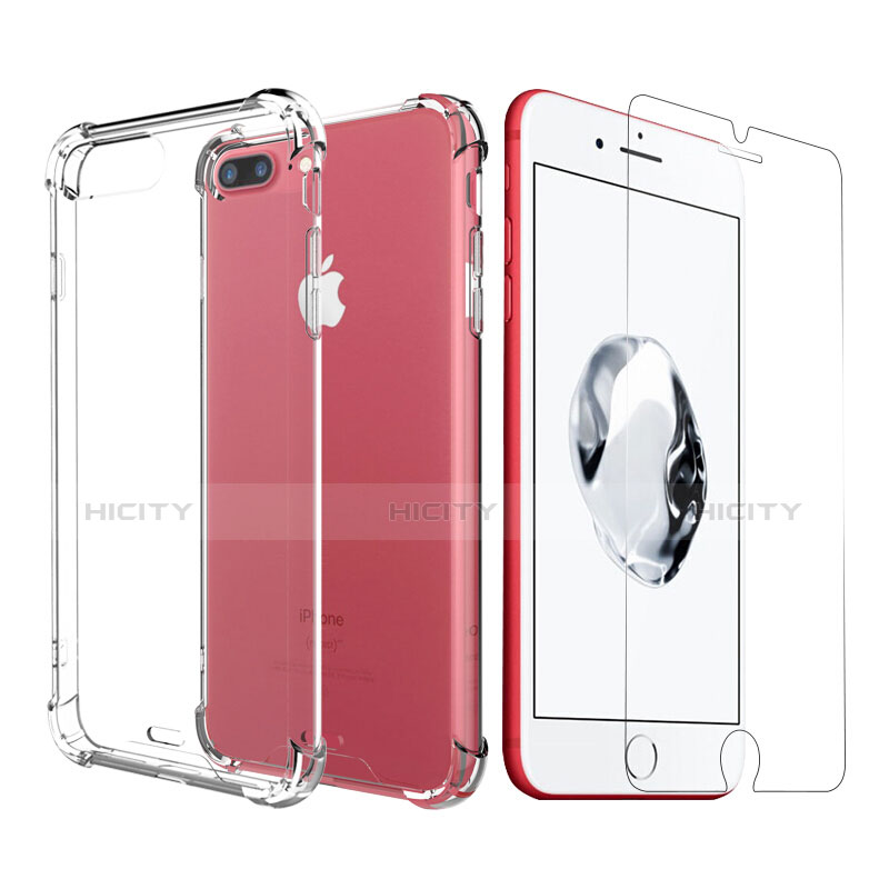 Funda Silicona Ultrafina Transparente T07 para Apple iPhone 7 Plus Claro