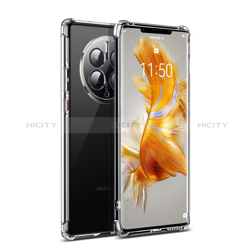 Funda Silicona Ultrafina Transparente T07 para Huawei Mate 50 Pro Claro