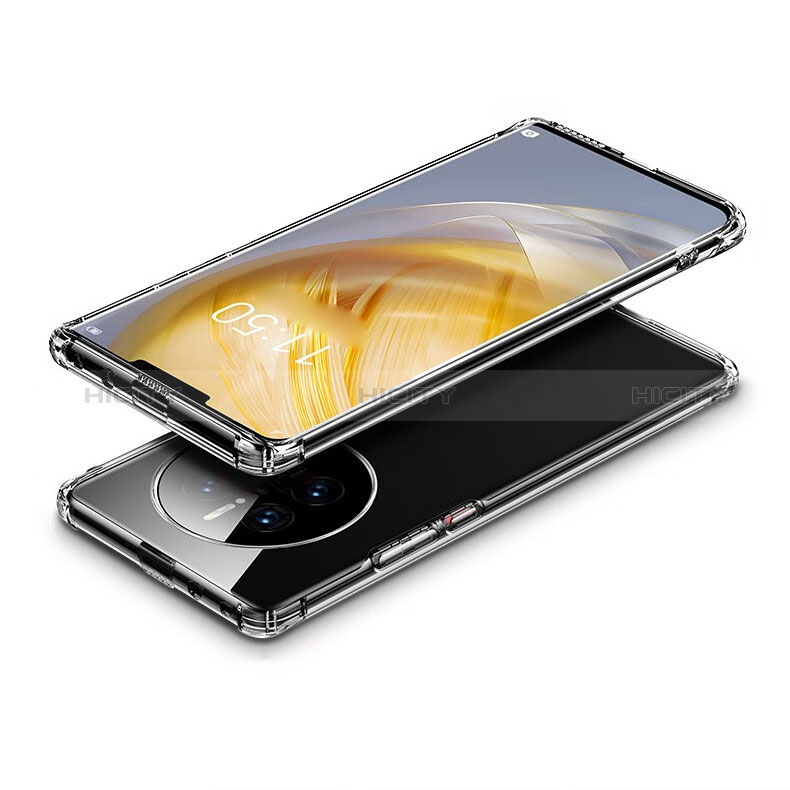 Funda Silicona Ultrafina Transparente T07 para Huawei Mate 50 Pro Claro