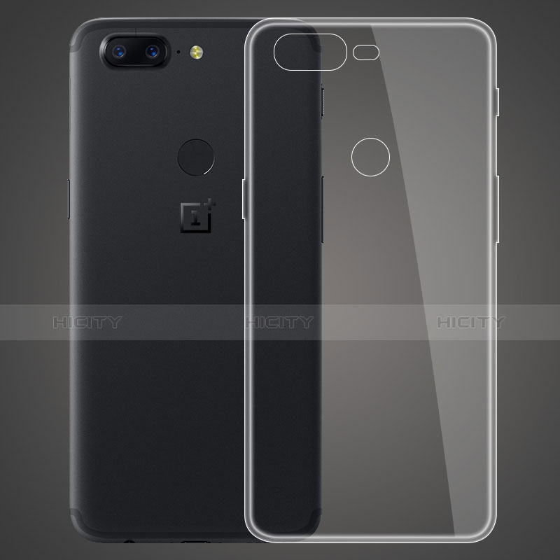 Funda Silicona Ultrafina Transparente T07 para OnePlus 5T A5010 Claro