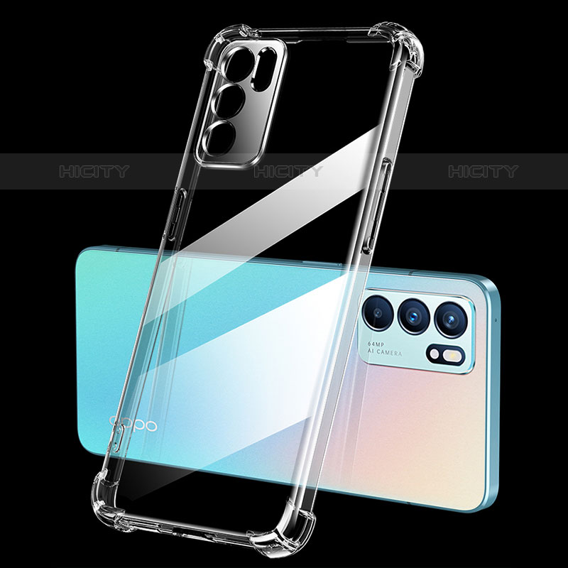 Funda Silicona Ultrafina Transparente T07 para Oppo Reno6 5G Claro