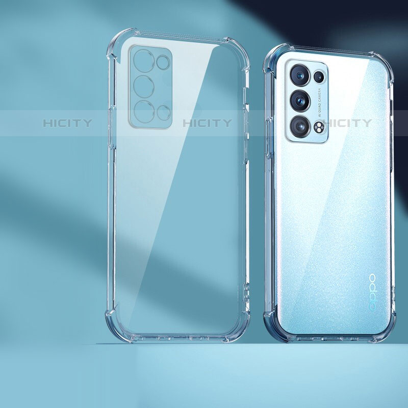 Funda Silicona Ultrafina Transparente T07 para Oppo Reno6 Pro+ Plus 5G Claro