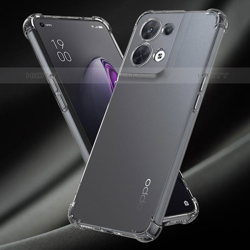 Funda Silicona Ultrafina Transparente T07 para Oppo Reno8 Pro 5G Claro