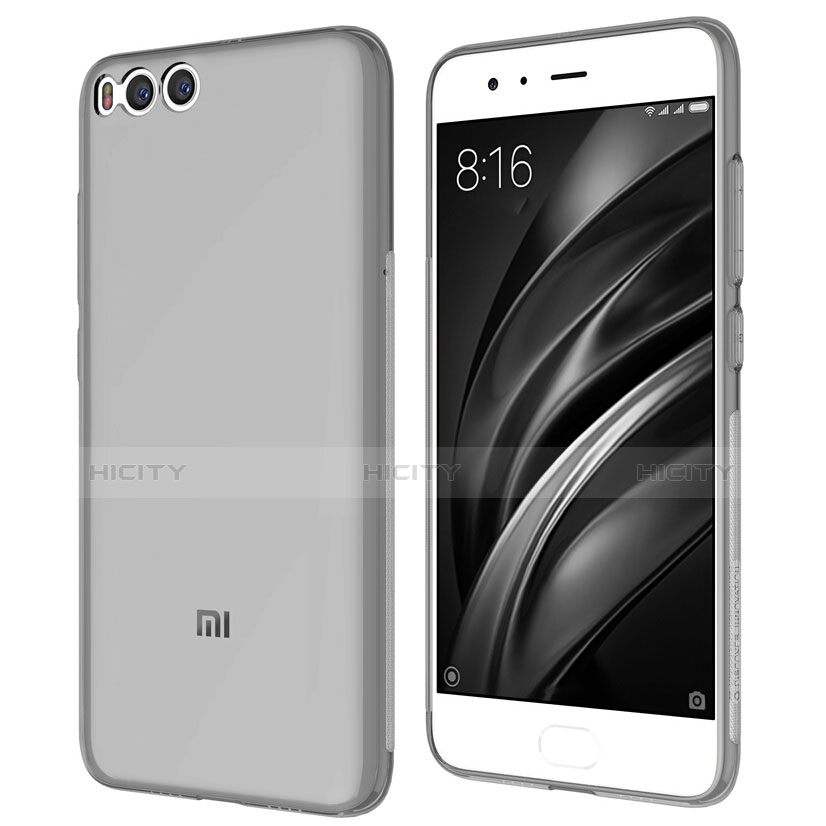 Funda Silicona Ultrafina Transparente T07 para Xiaomi Mi 6 Gris