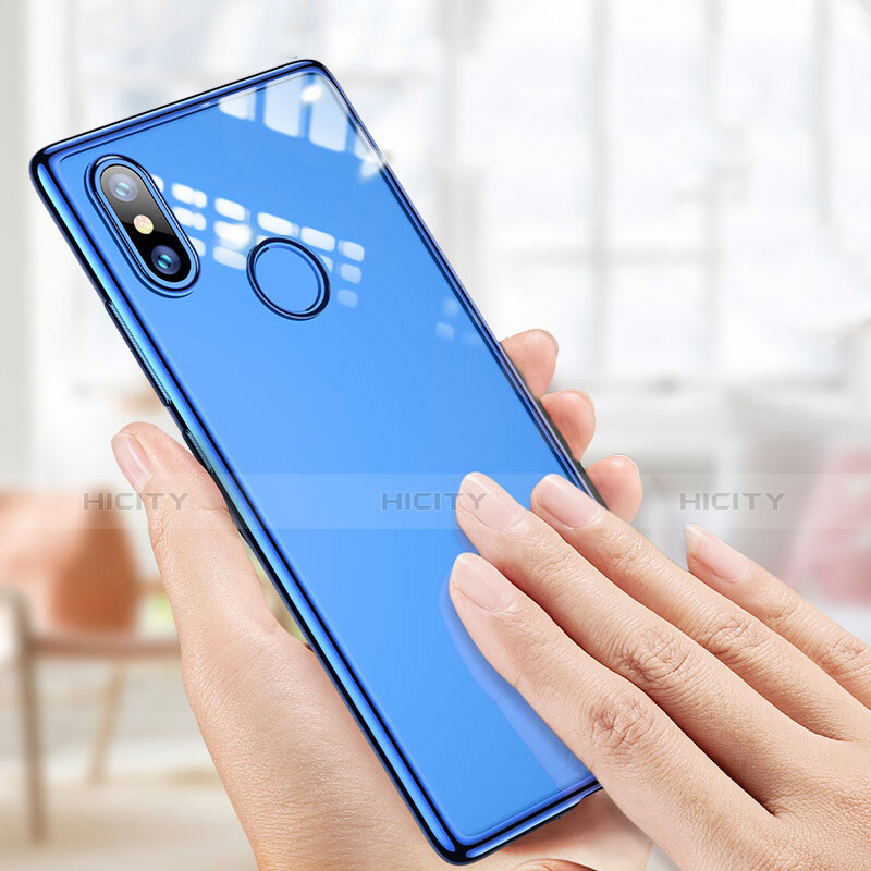 Funda Silicona Ultrafina Transparente T07 para Xiaomi Mi 8 SE Azul