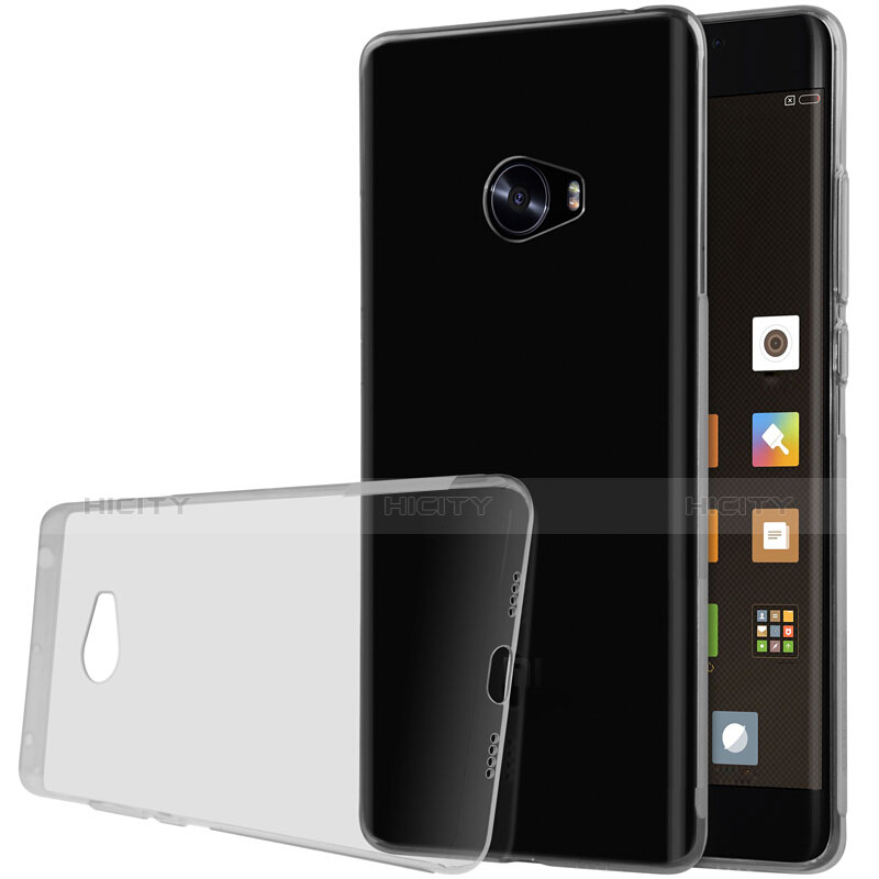 Funda Silicona Ultrafina Transparente T07 para Xiaomi Mi Note 2 Special Edition Gris