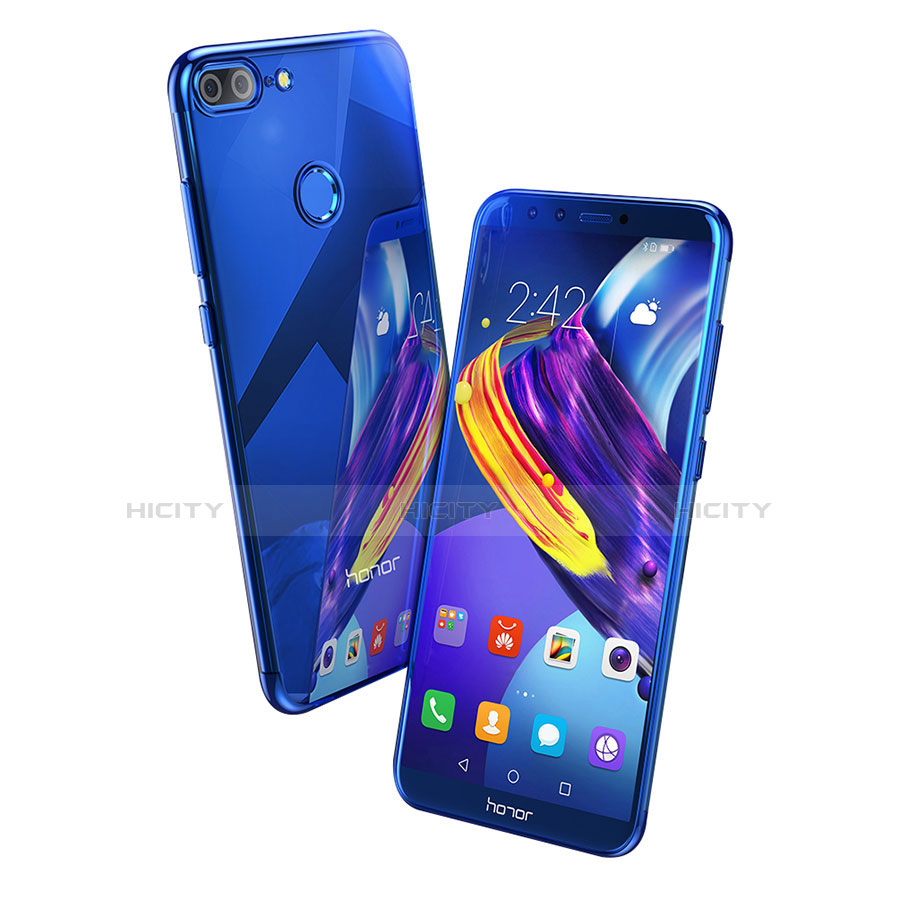 Funda Silicona Ultrafina Transparente T10 para Huawei Honor 9 Lite Azul