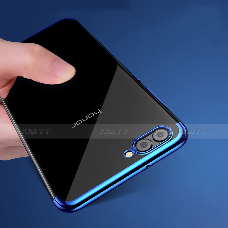 Funda Silicona Ultrafina Transparente T10 para Huawei Honor V10 Azul