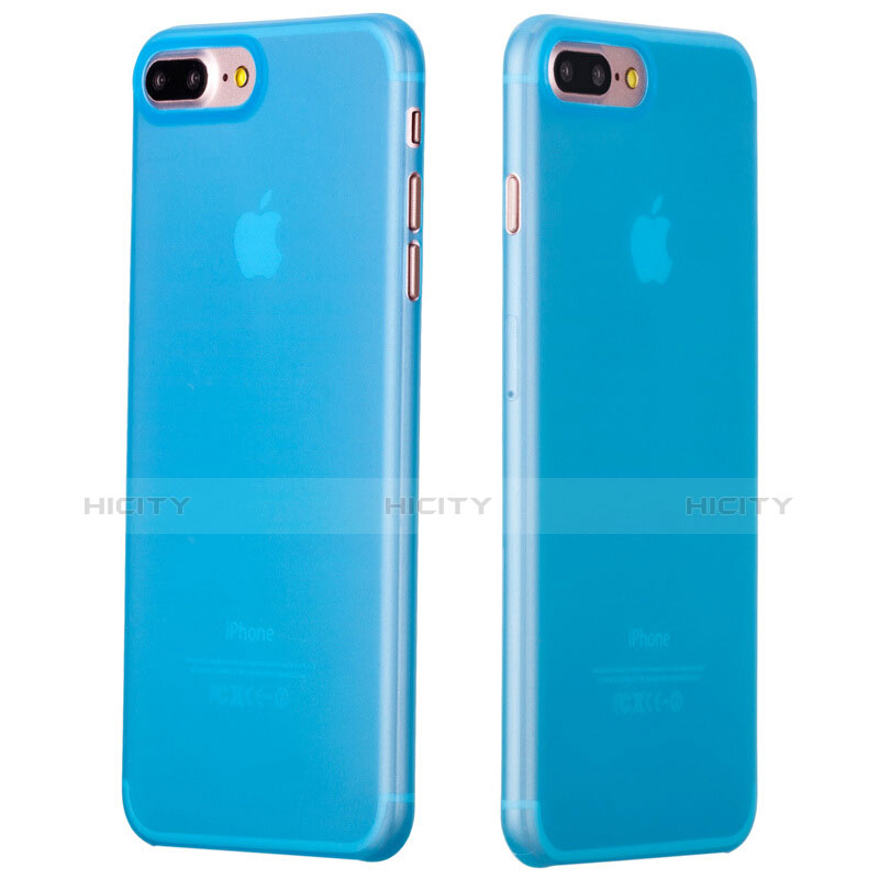 Funda Silicona Ultrafina Transparente T11 para Apple iPhone 7 Plus Azul