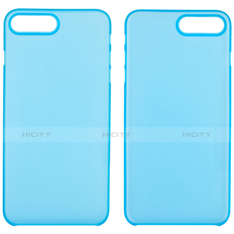 Funda Silicona Ultrafina Transparente T11 para Apple iPhone 7 Plus Azul