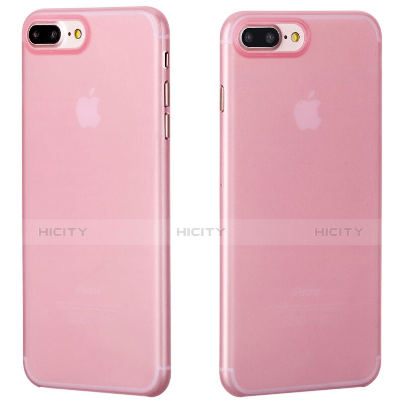 Funda Silicona Ultrafina Transparente T11 para Apple iPhone 7 Plus Rosa