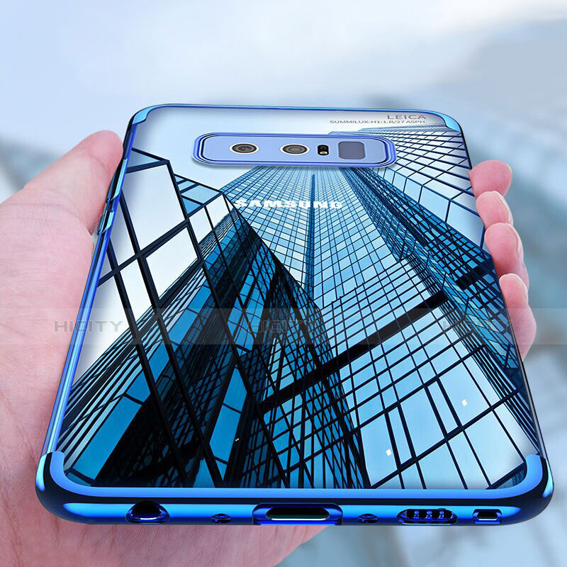 Funda Silicona Ultrafina Transparente T11 para Samsung Galaxy Note 8 Azul