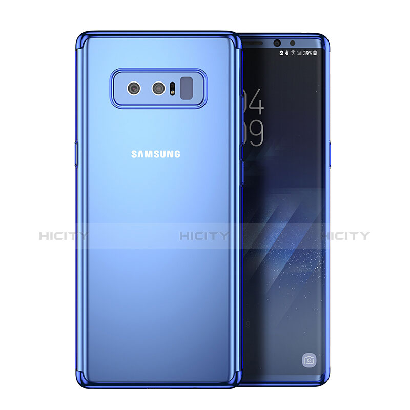 Funda Silicona Ultrafina Transparente T11 para Samsung Galaxy Note 8 Azul