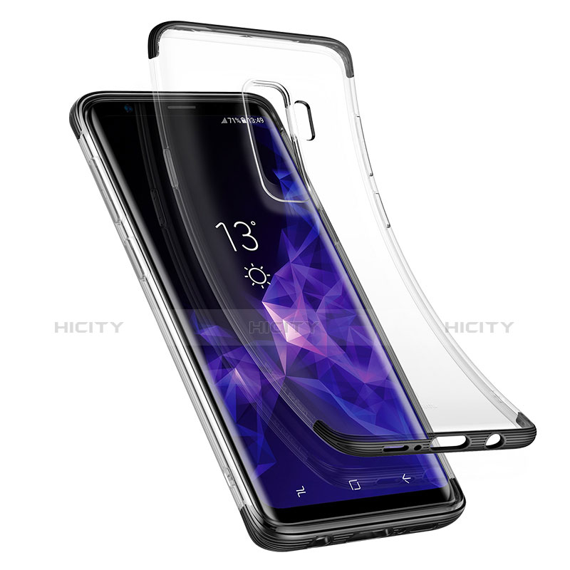 Funda Silicona Ultrafina Transparente T11 para Samsung Galaxy S9 Plus Negro