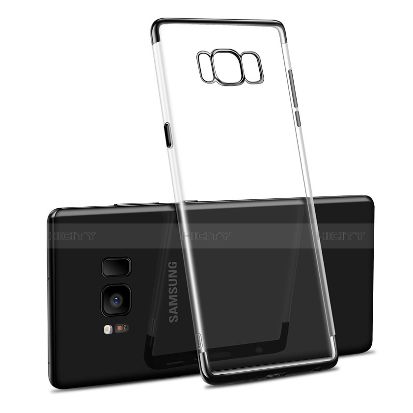 Funda Silicona Ultrafina Transparente T14 para Samsung Galaxy S8 Plus Negro