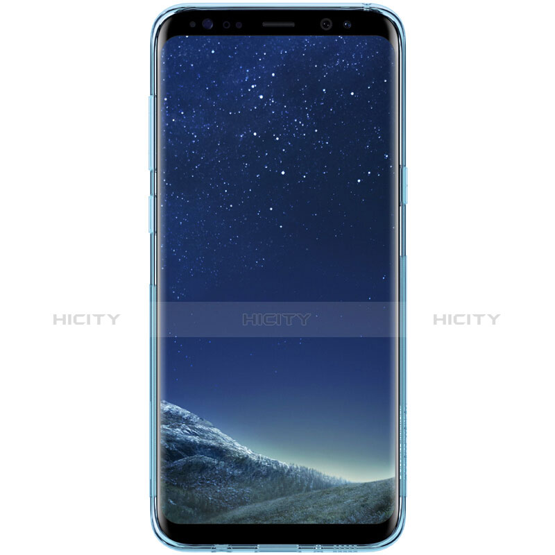 Funda Silicona Ultrafina Transparente T15 para Samsung Galaxy S8 Azul