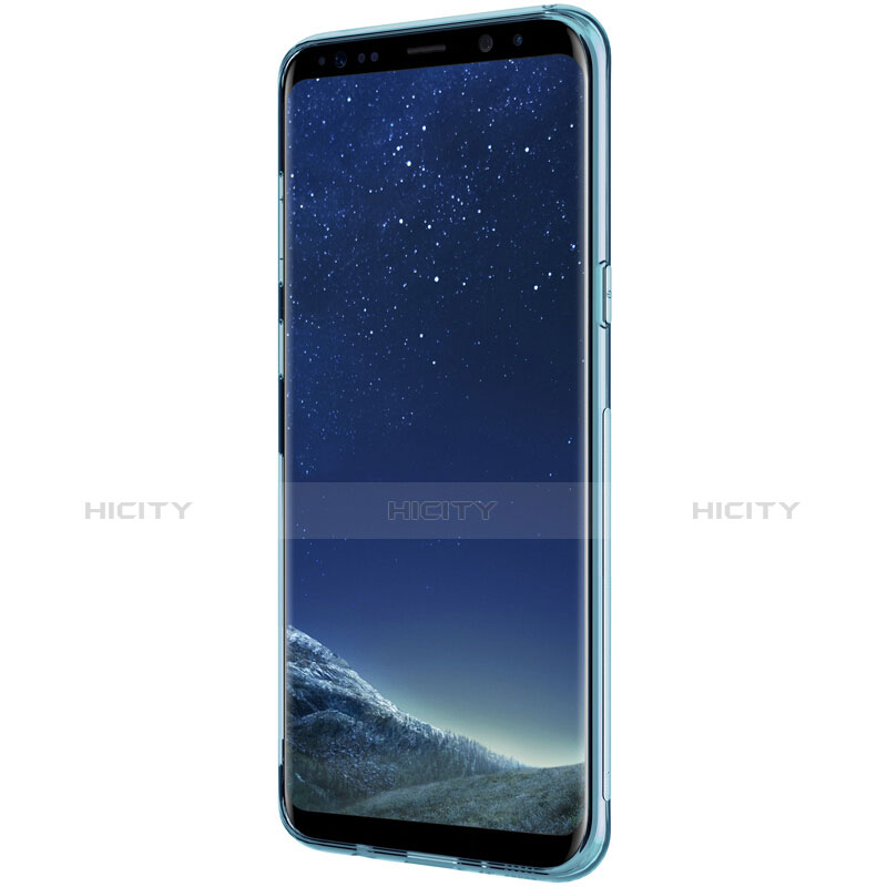 Funda Silicona Ultrafina Transparente T15 para Samsung Galaxy S8 Azul