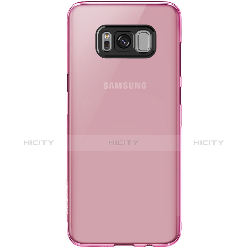 Funda Silicona Ultrafina Transparente T15 para Samsung Galaxy S8 Plus Rosa