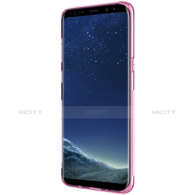 Funda Silicona Ultrafina Transparente T15 para Samsung Galaxy S8 Plus Rosa