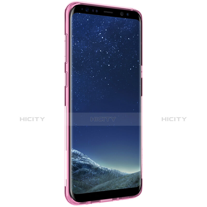 Funda Silicona Ultrafina Transparente T15 para Samsung Galaxy S8 Plus Rosa