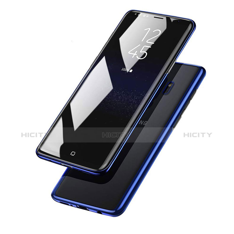 Funda Silicona Ultrafina Transparente T15 para Samsung Galaxy S9 Plus Azul