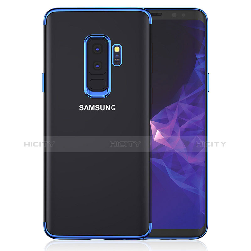 Funda Silicona Ultrafina Transparente T16 para Samsung Galaxy S9 Plus Azul