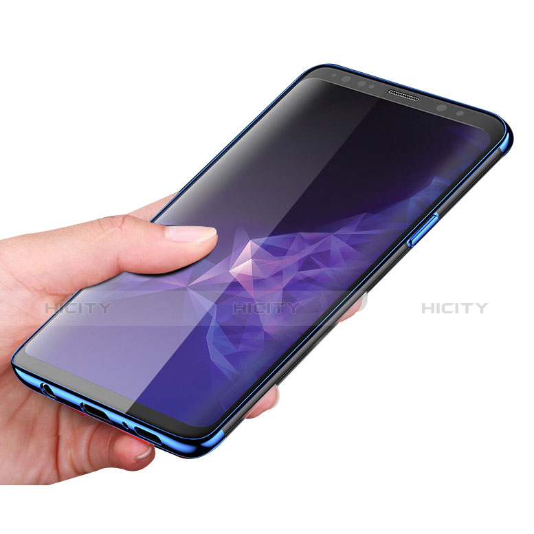 Funda Silicona Ultrafina Transparente T16 para Samsung Galaxy S9 Plus Azul