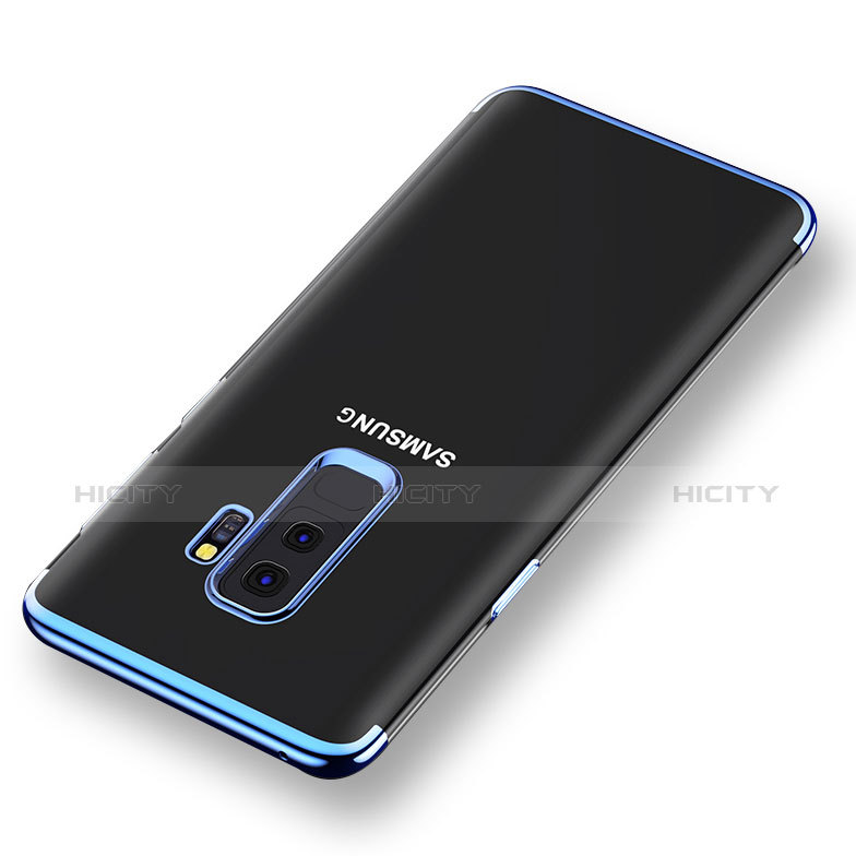 Funda Silicona Ultrafina Transparente T16 para Samsung Galaxy S9 Plus Azul