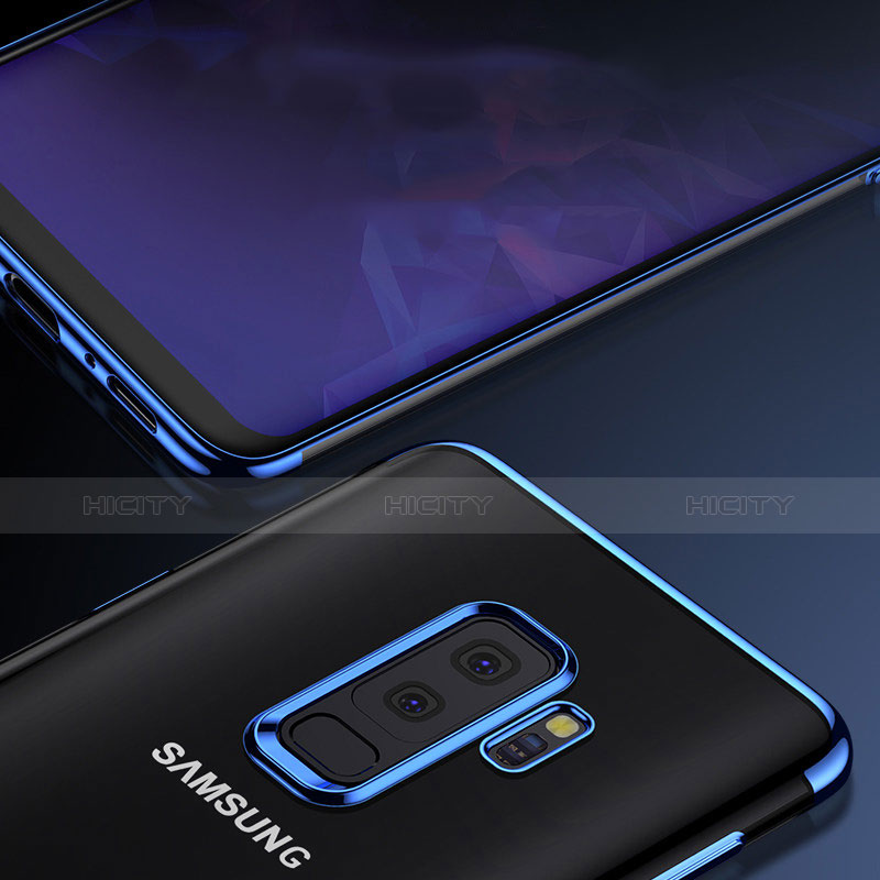 Funda Silicona Ultrafina Transparente T16 para Samsung Galaxy S9 Plus Azul