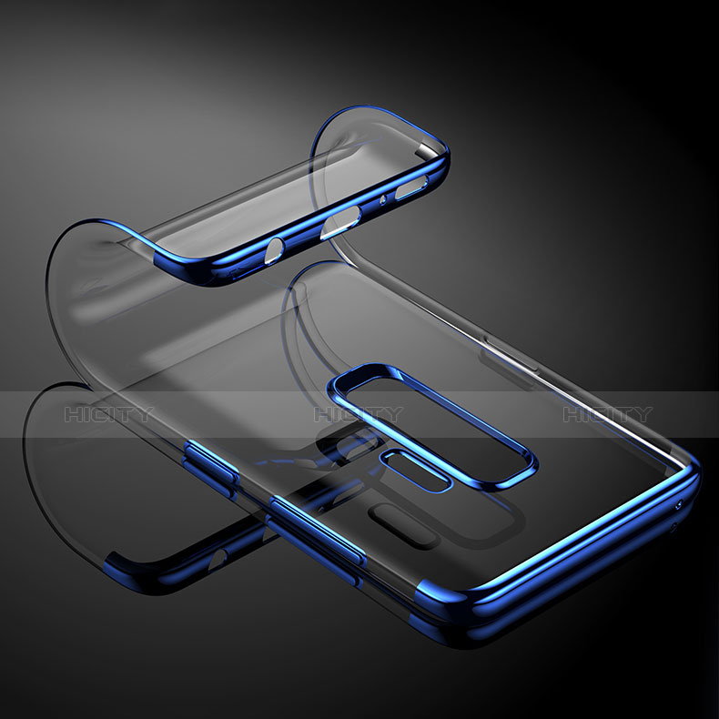 Funda Silicona Ultrafina Transparente T16 para Samsung Galaxy S9 Plus Azul