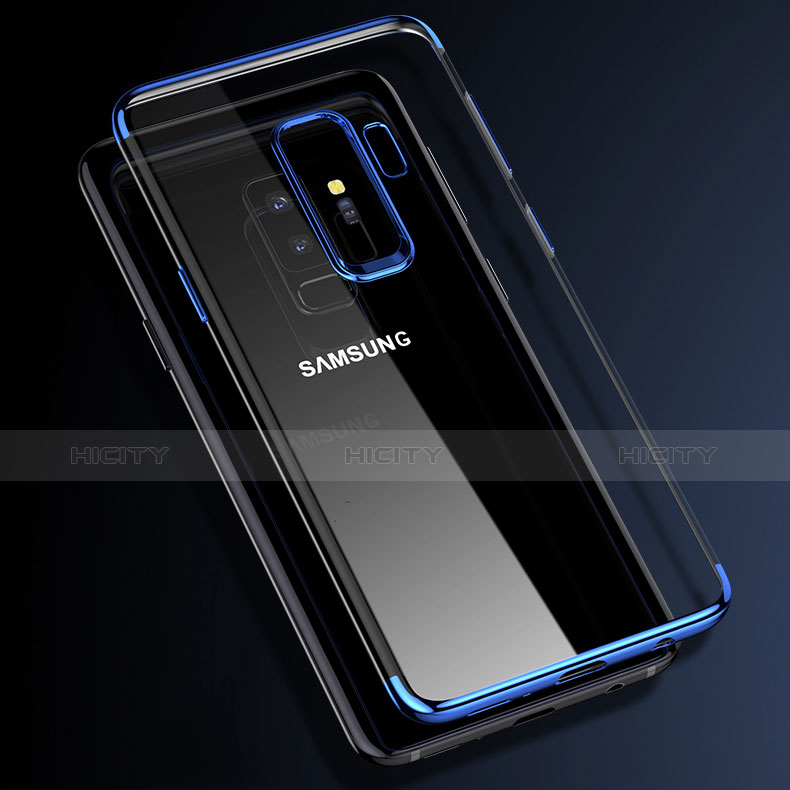 Funda Silicona Ultrafina Transparente T16 para Samsung Galaxy S9 Plus Azul