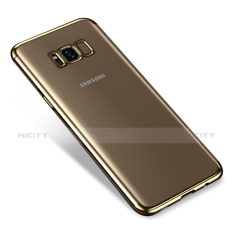 Funda Silicona Ultrafina Transparente T17 para Samsung Galaxy S8 Plus Oro