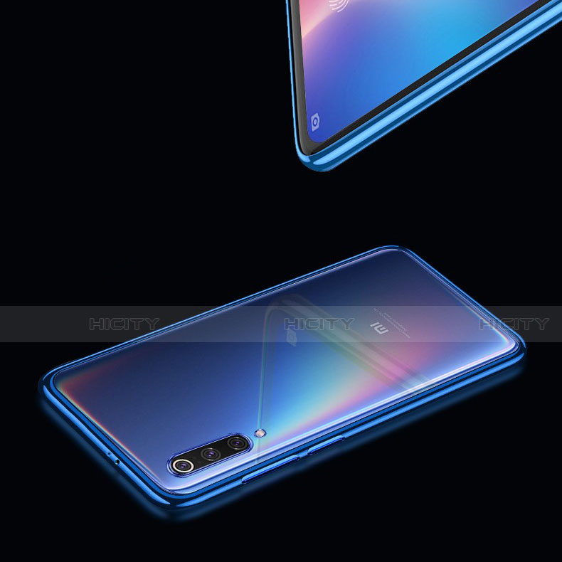 Funda Silicona Ultrafina Transparente T17 para Xiaomi Mi 9 Lite Azul