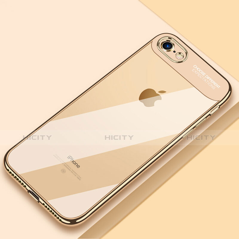 Funda Silicona Ultrafina Transparente T18 para Apple iPhone 7 Oro