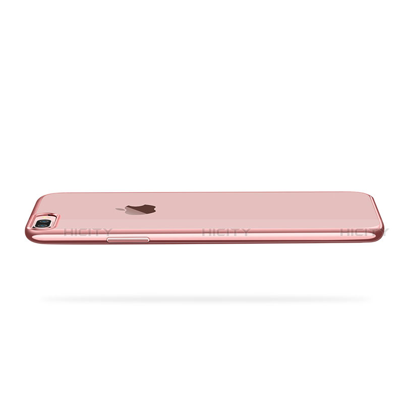 Funda Silicona Ultrafina Transparente T18 para Apple iPhone SE3 ((2022)) Oro Rosa