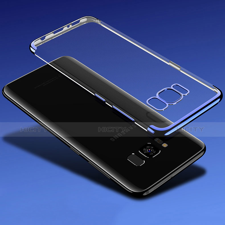 Funda Silicona Ultrafina Transparente T18 para Samsung Galaxy S8 Plus Azul