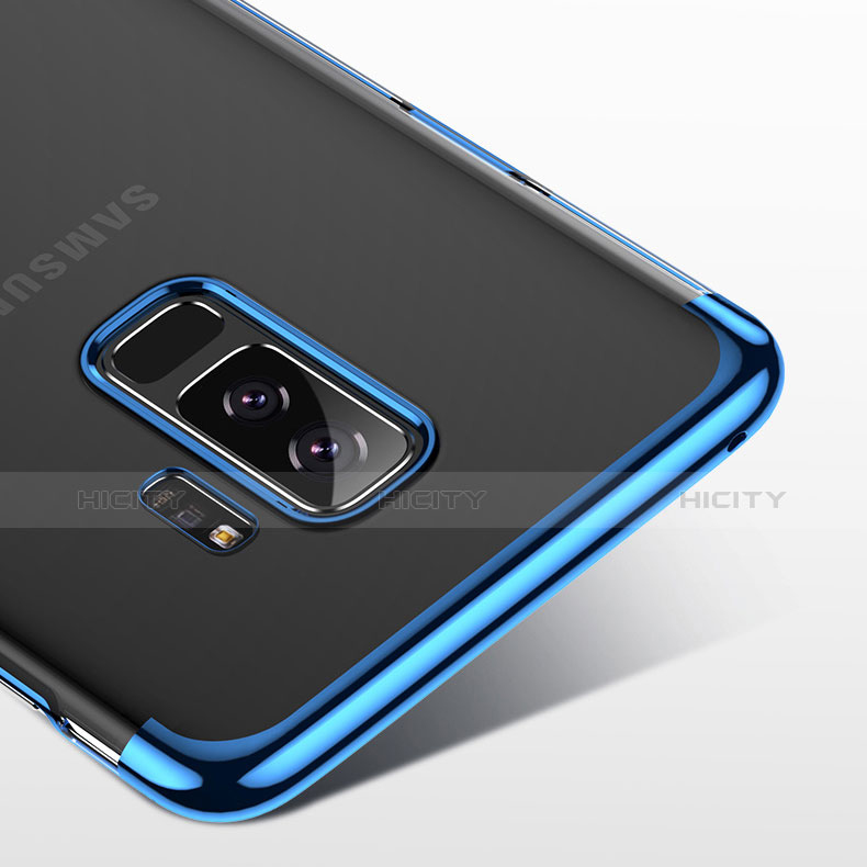 Funda Silicona Ultrafina Transparente T18 para Samsung Galaxy S9 Plus Azul