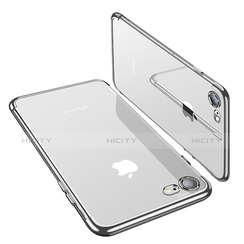 Funda Silicona Ultrafina Transparente T19 para Apple iPhone 7 Plata