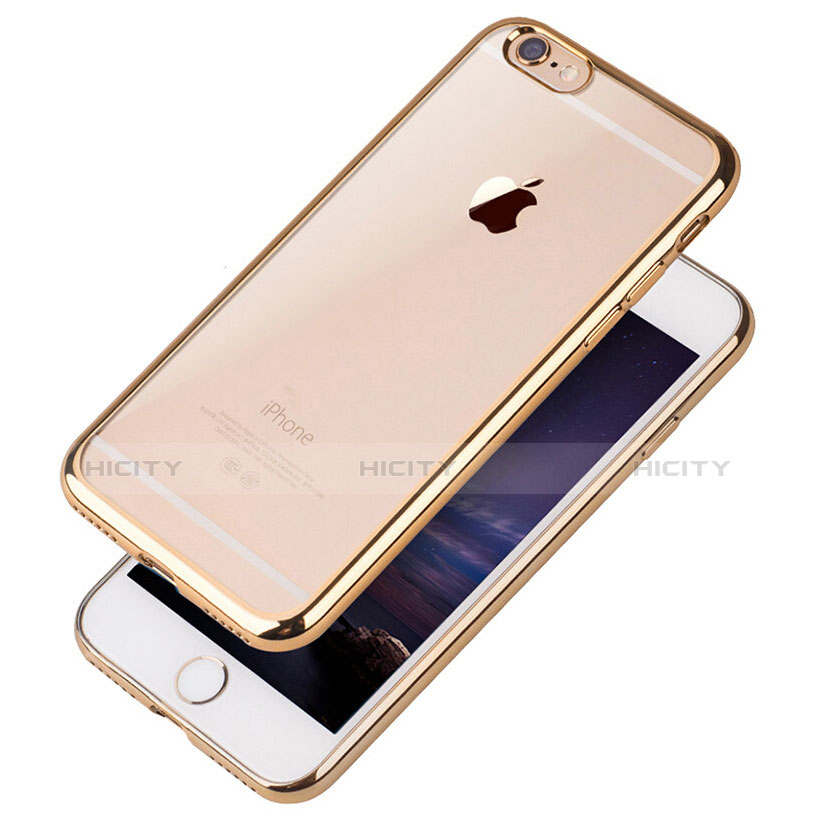 Funda Silicona Ultrafina Transparente T21 para Apple iPhone 7 Oro