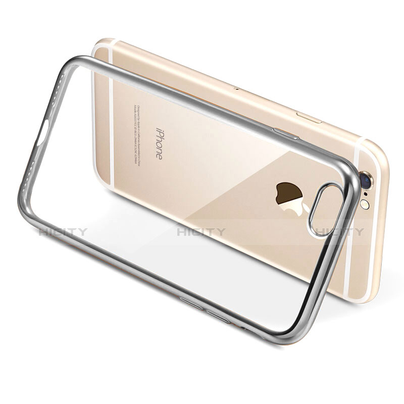 Funda Silicona Ultrafina Transparente T21 para Apple iPhone 7 Plata