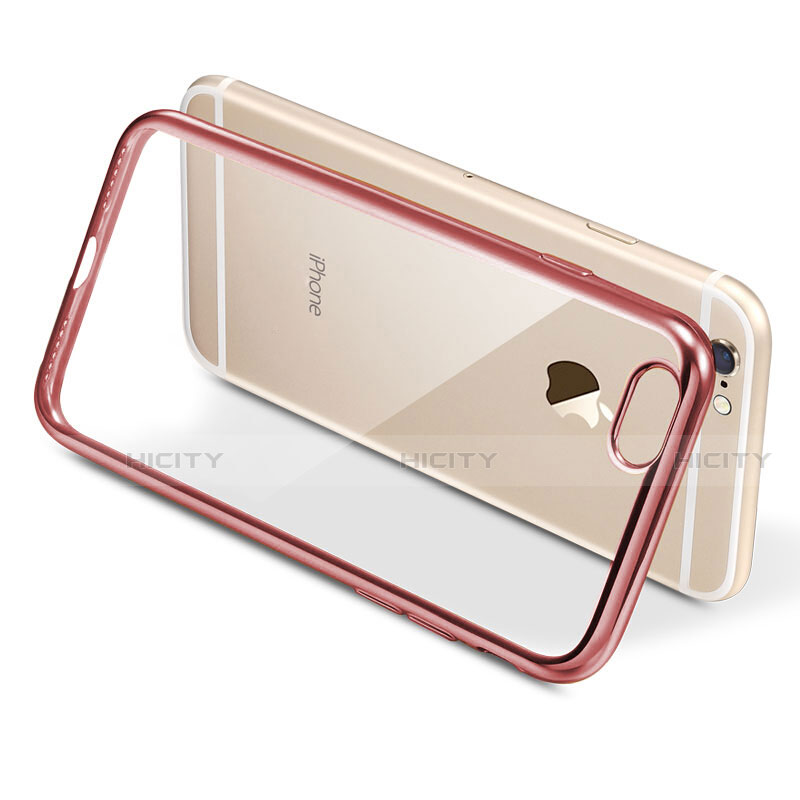 Funda Silicona Ultrafina Transparente T21 para Apple iPhone SE (2020) Oro Rosa