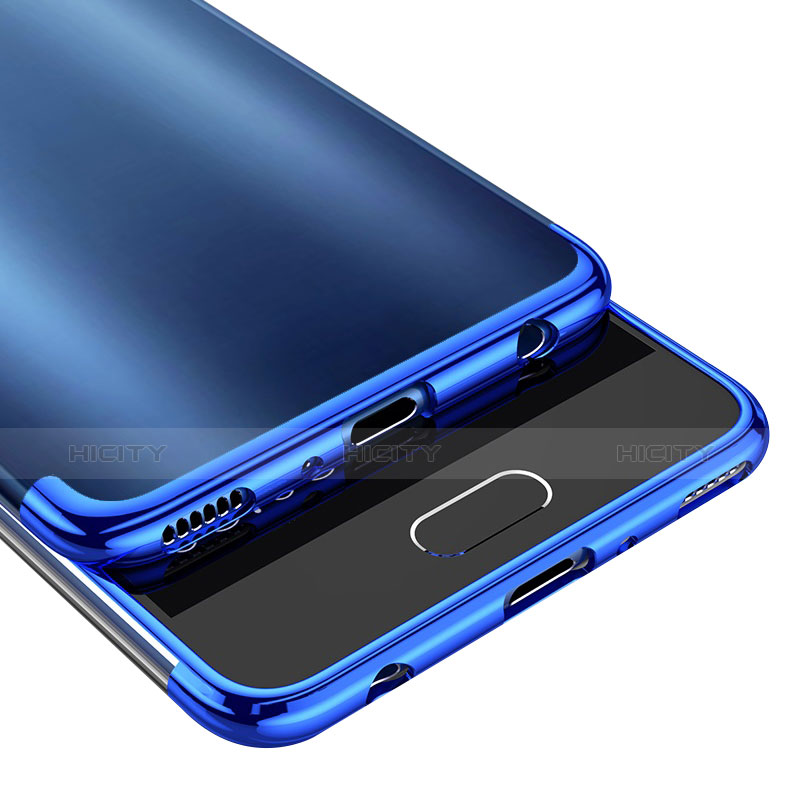 Funda Silicona Ultrafina Transparente U03 para Huawei P10 Plus Azul