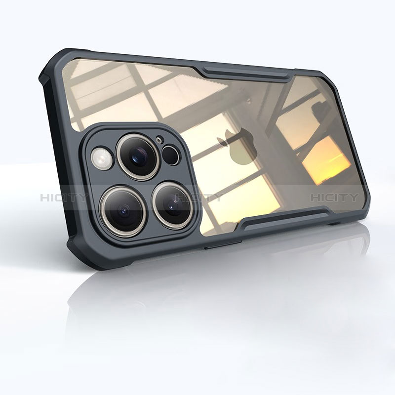 Funda Silicona Ultrafina Transparente XD1 para Apple iPhone 15 Pro Max Negro