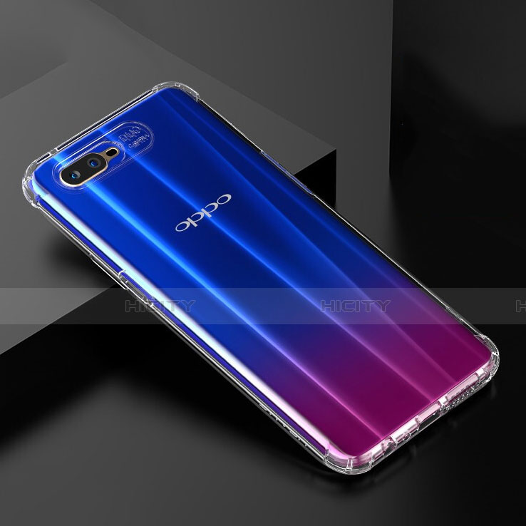 Funda Silicona Ultrafina Transparente Z04 para Oppo R15X Claro