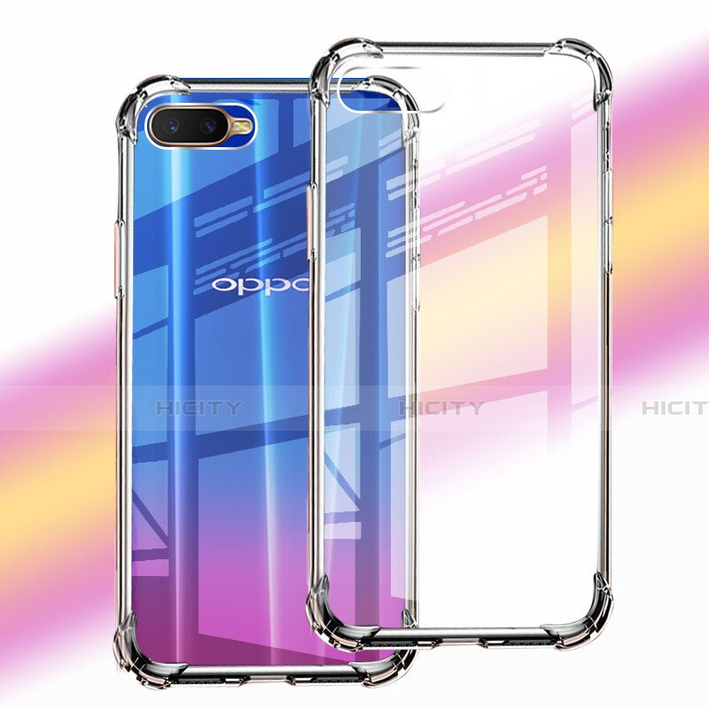 Funda Silicona Ultrafina Transparente Z06 para Oppo K1 Claro