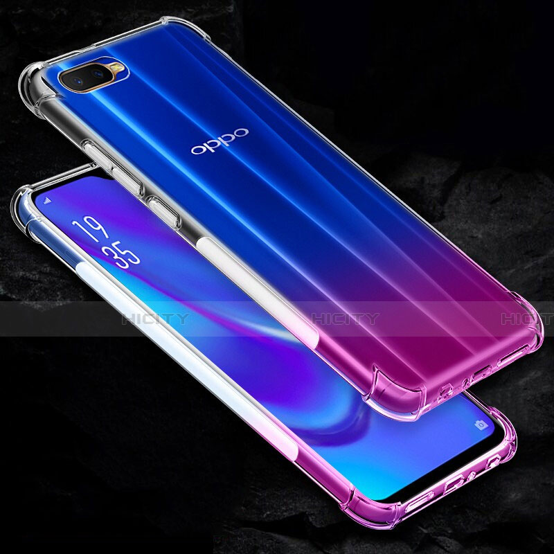 Funda Silicona Ultrafina Transparente Z06 para Oppo K1 Claro